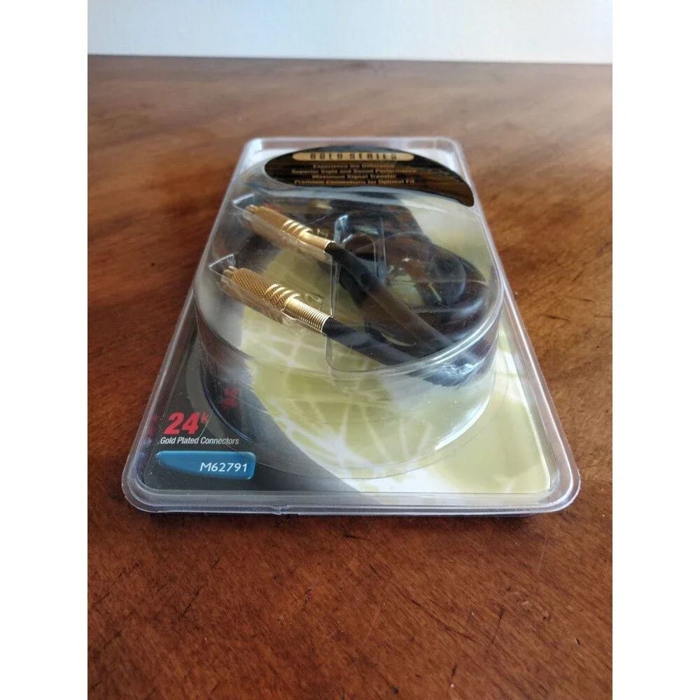 New Phillips Magnavox S-Video Cable 6' 24K Gold Plated Series - M62791 VTG NOS